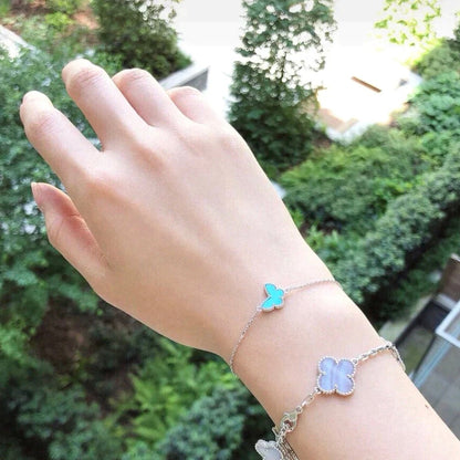Mysitc BUTTERFLY TURQUOISE BUTTERFLY BRACELET SILVER