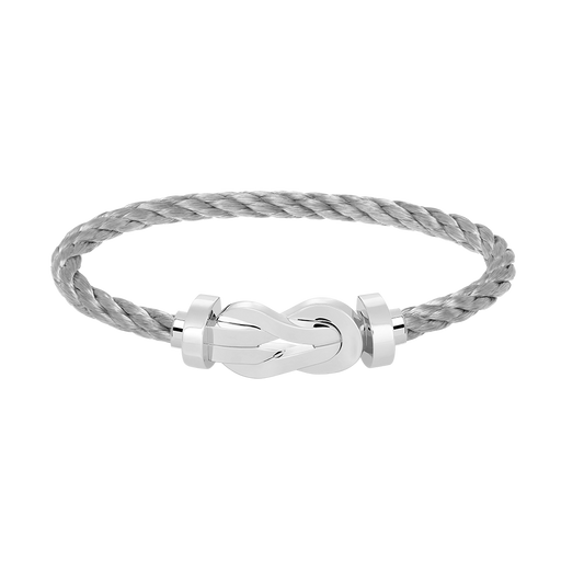 Mysitc CHANCE LARGE 8 FIGURE BUCKLE NO DIAMOND BRACELET SILVER