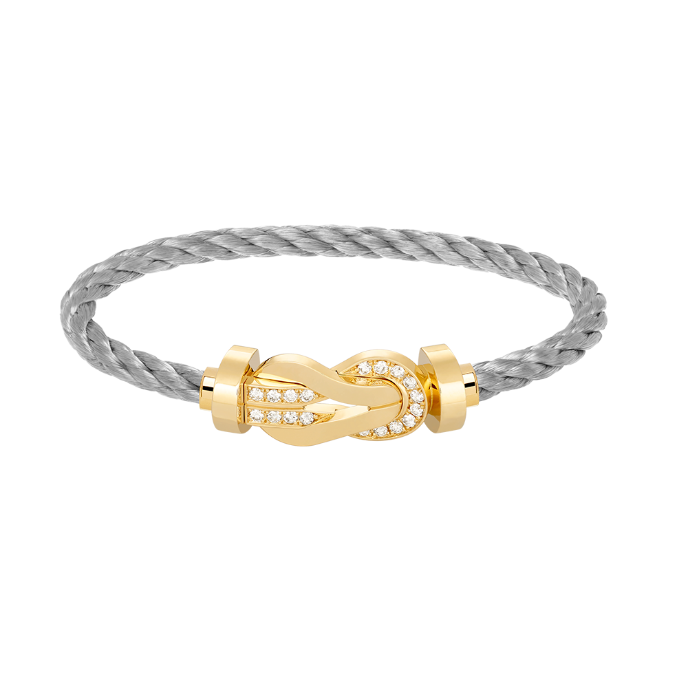 Mysitc CHANCE LARGE 8 FIGURE BUCKLE HALF DIAMOND BRACELET GOLD