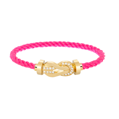 Mysitc CHANCE LARGE 8 FIGURE BUCKLE HALF DIAMOND BRACELET GOLD