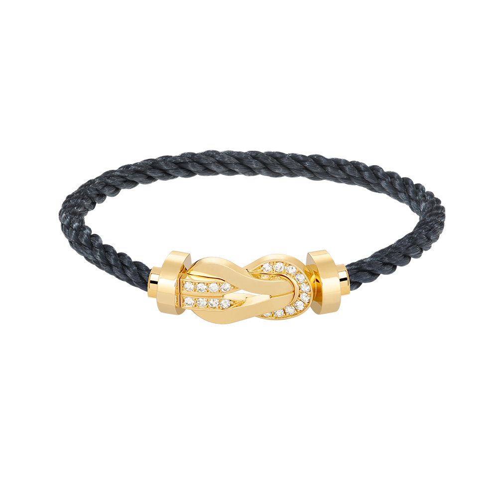 Mysitc CHANCE LARGE 8 FIGURE BUCKLE HALF DIAMOND BRACELET GOLD