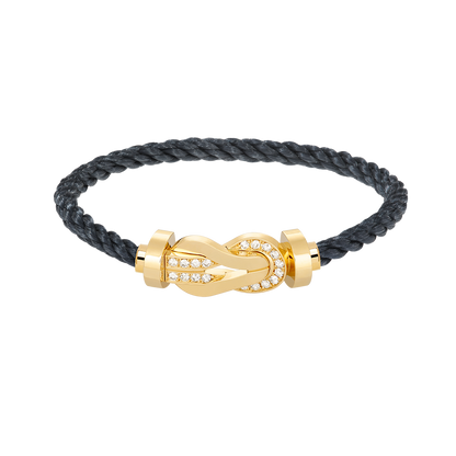 Mysitc CHANCE LARGE 8 FIGURE BUCKLE HALF DIAMOND BRACELET GOLD