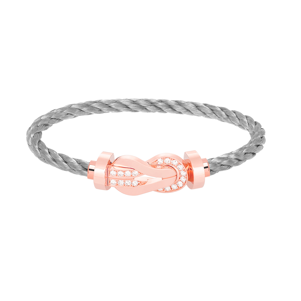 Mysitc CHANCE LARGE 8 FIGURE BUCKLE HALF DIAMOND BRACELET ROSE GOLD