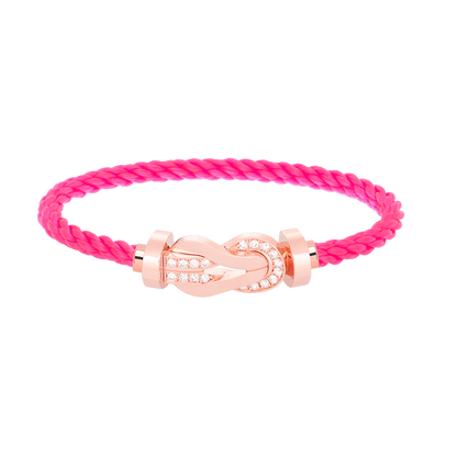 Mysitc CHANCE LARGE 8 FIGURE BUCKLE HALF DIAMOND BRACELET ROSE GOLD