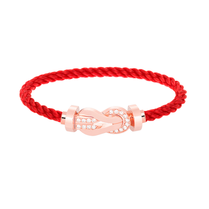 Mysitc CHANCE LARGE 8 FIGURE BUCKLE HALF DIAMOND BRACELET ROSE GOLD
