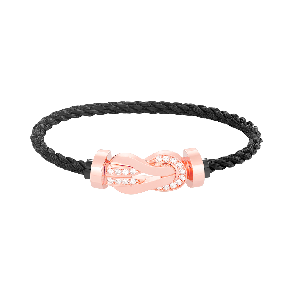 Mysitc CHANCE LARGE 8 FIGURE BUCKLE HALF DIAMOND BRACELET ROSE GOLD