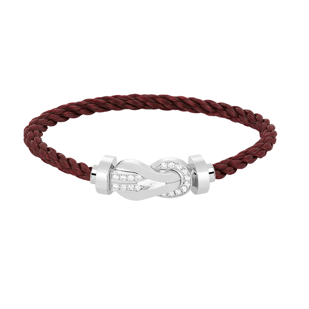 Mysitc CHANCE LARGE 8 FIGURE BUCKLE HALF DIAMOND BRACELET SILVER