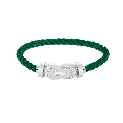Mysitc CHANCE LARGE 8 FIGURE BUCKLE HALF DIAMOND BRACELET SILVER