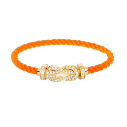 Mysitc CHANCE LARGE 8 FIGURE BUCKLE FULLDIAMOND BRACELET GOLD