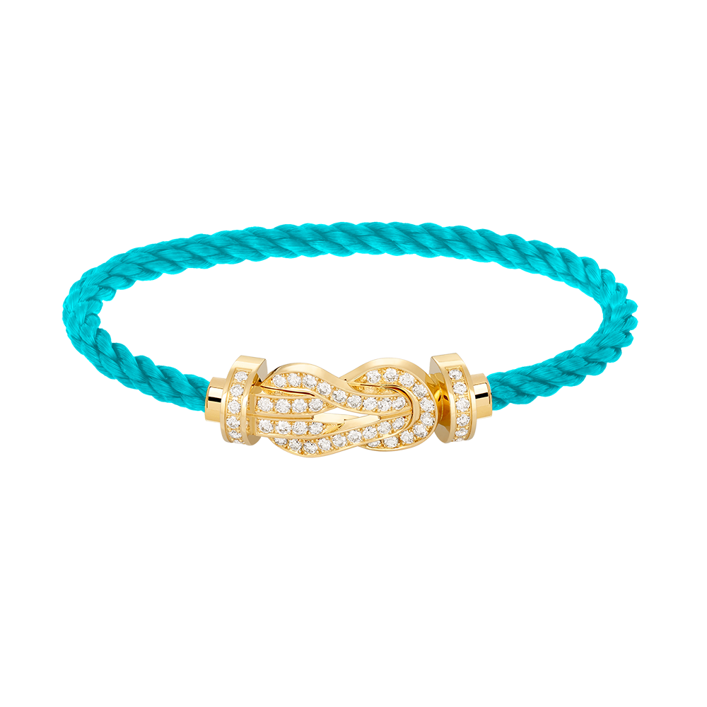 Mysitc CHANCE LARGE 8 FIGURE BUCKLE FULLDIAMOND BRACELET GOLD