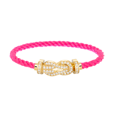 Mysitc CHANCE LARGE 8 FIGURE BUCKLE FULLDIAMOND BRACELET GOLD