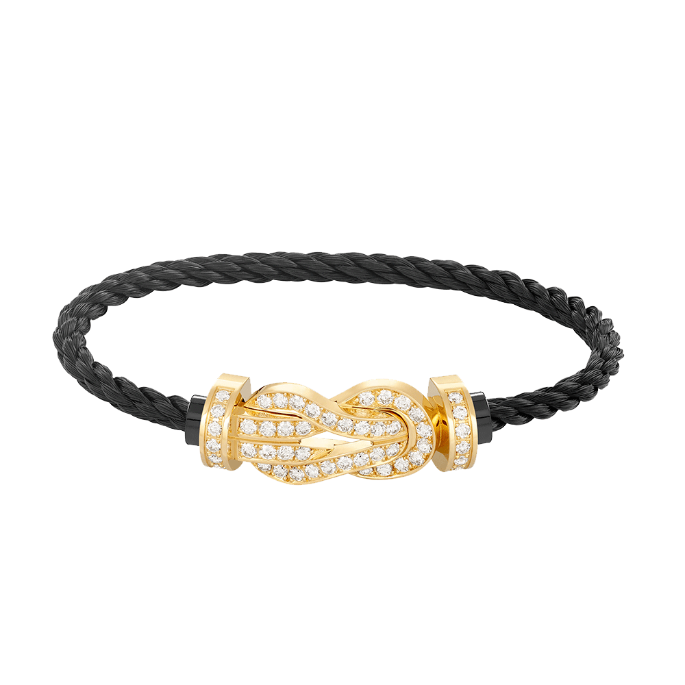 Mysitc CHANCE LARGE 8 FIGURE BUCKLE FULLDIAMOND BRACELET GOLD