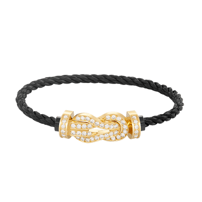 Mysitc CHANCE LARGE 8 FIGURE BUCKLE FULLDIAMOND BRACELET GOLD