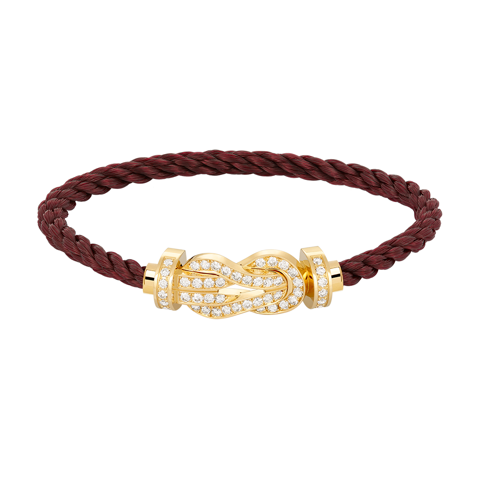 Mysitc CHANCE LARGE 8 FIGURE BUCKLE FULLDIAMOND BRACELET GOLD