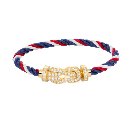 Mysitc CHANCE LARGE 8 FIGURE BUCKLE FULLDIAMOND BRACELET GOLD