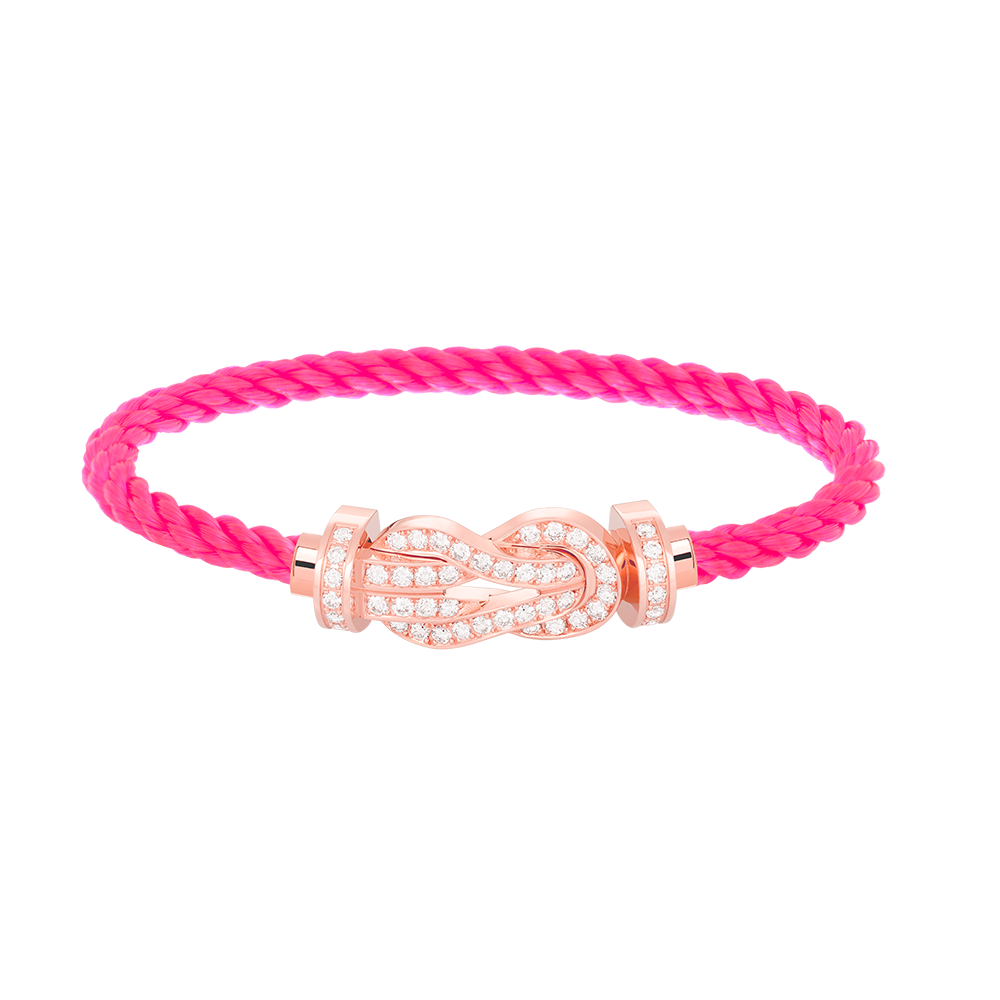 Mysitc CHANCE LARGE 8 FIGURE BUCKLE FULL DIAMOND BRACELET ROSE GOLD