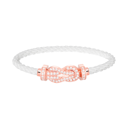 Mysitc CHANCE LARGE 8 FIGURE BUCKLE FULL DIAMOND BRACELET ROSE GOLD
