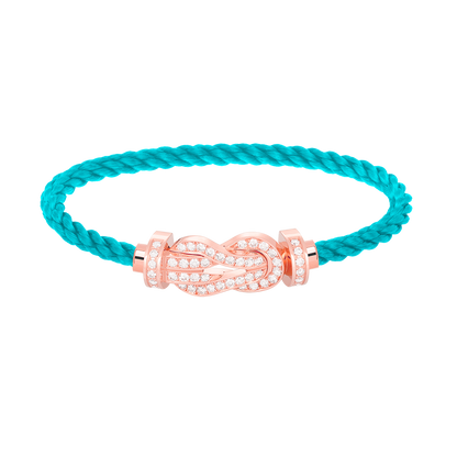 Mysitc CHANCE LARGE 8 FIGURE BUCKLE FULL DIAMOND BRACELET ROSE GOLD