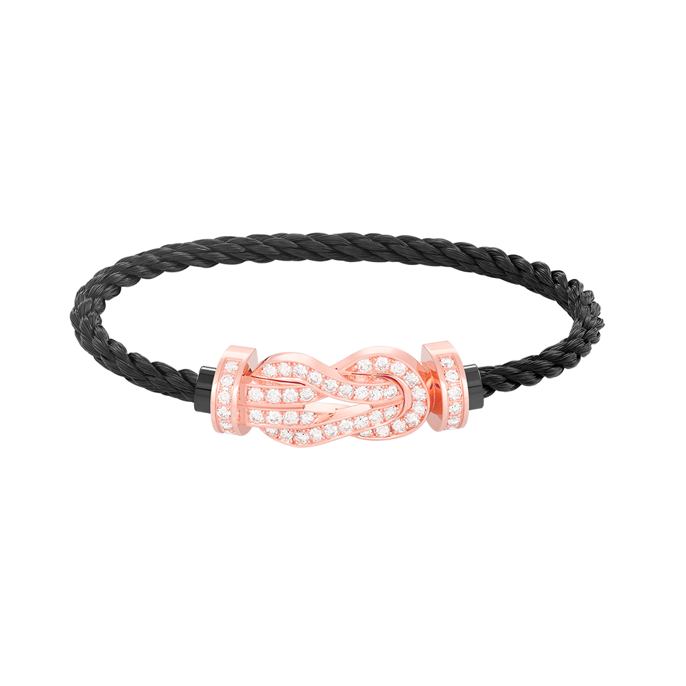 Mysitc CHANCE LARGE 8 FIGURE BUCKLE FULL DIAMOND BRACELET ROSE GOLD