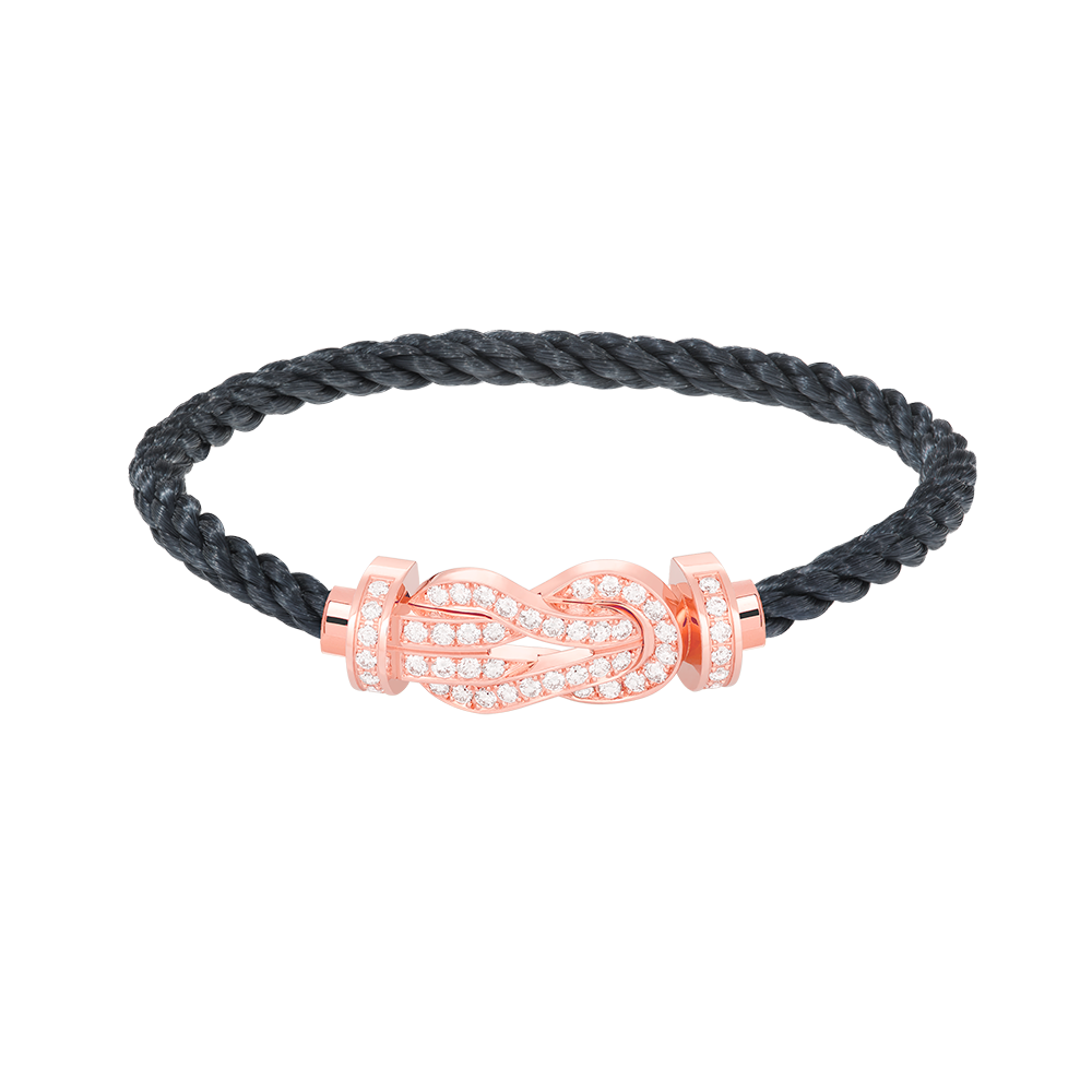 Mysitc CHANCE LARGE 8 FIGURE BUCKLE FULL DIAMOND BRACELET ROSE GOLD