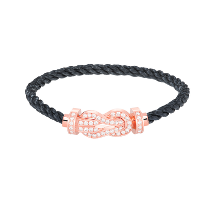 Mysitc CHANCE LARGE 8 FIGURE BUCKLE FULL DIAMOND BRACELET ROSE GOLD