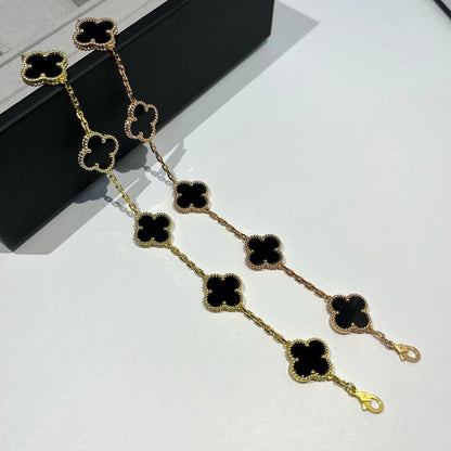 [Mysitc ]New CLOVER 5 MOTIF ONYXS BRACELET COLLECTION