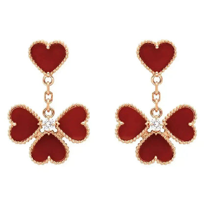 Mysitc SWEET CLOVER CARNELIAN EARRINGS