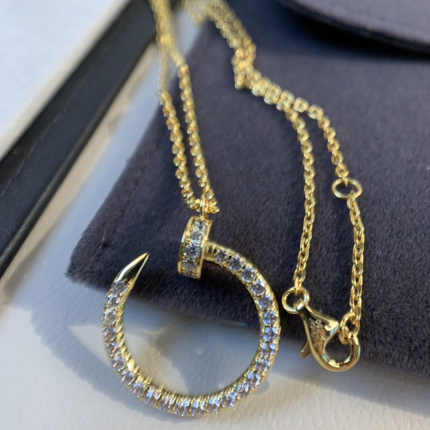Mysitc JUSTE NECKLACE GOLD DIAMONDS
