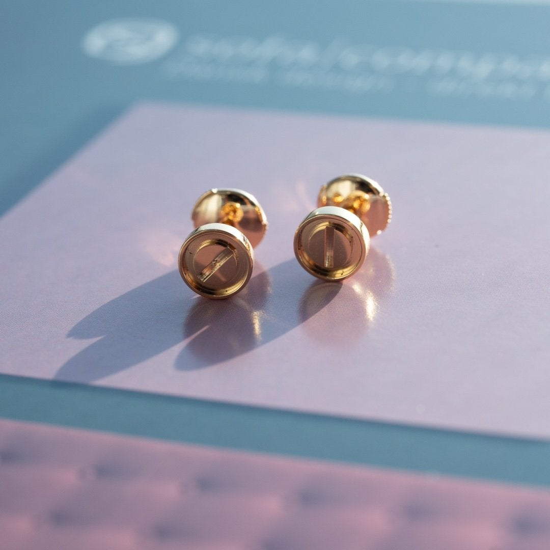 Mystic LOVE イヤリング ピンクゴールド 10MM
