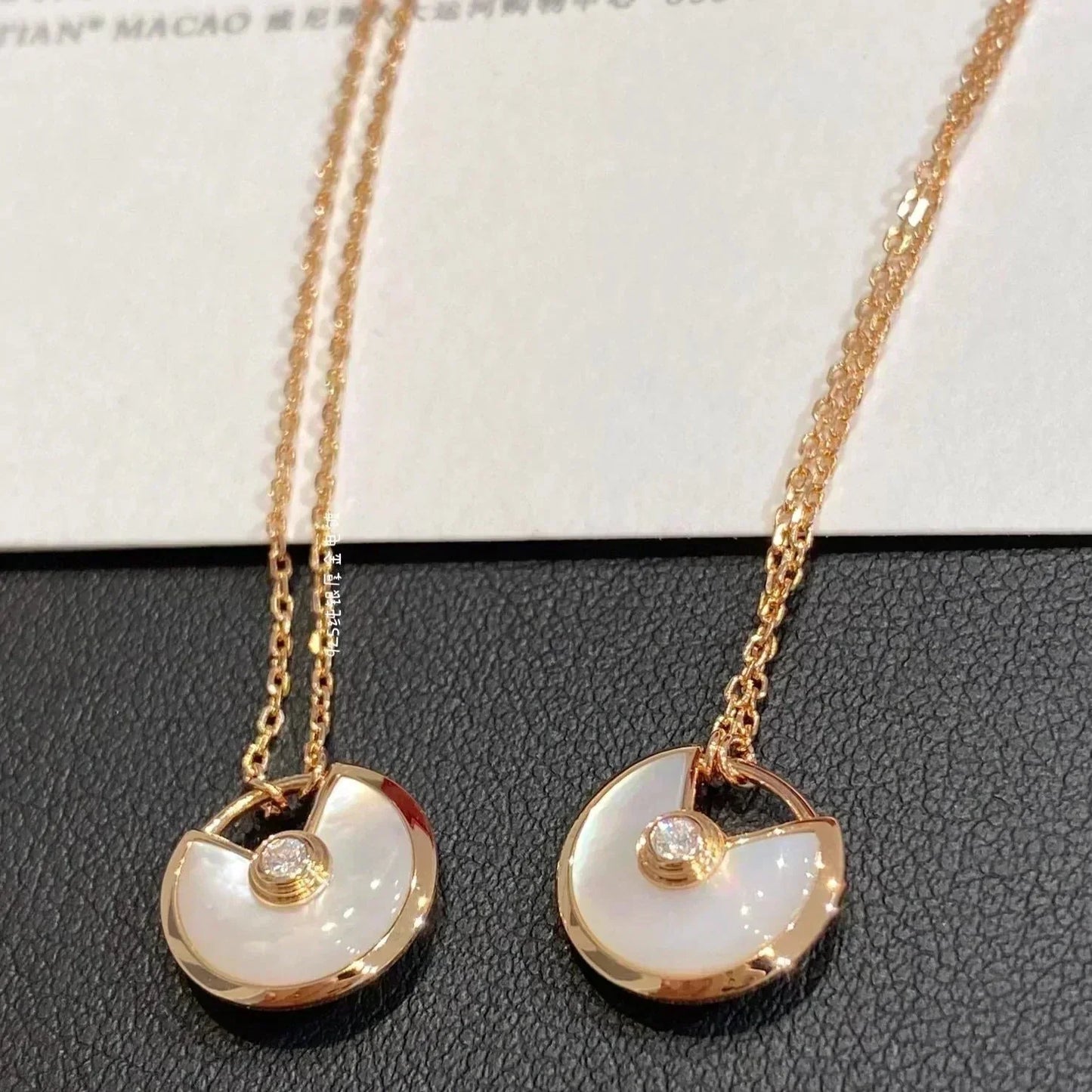 Mysitc AMULETTE ROSE GOLD MOP NECKLACE