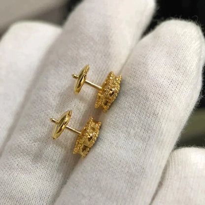 Mysitc CLOVER MINI 9.5MM マラカイト イヤリング
