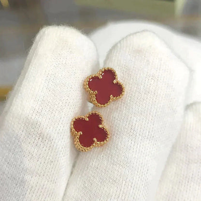 Mystic CLOVER MINI 9.5MM カーネリアン イヤリング