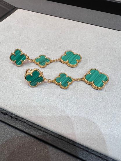 Mysitc CLOVER MALACHITE 3 MOTIFS GOLD