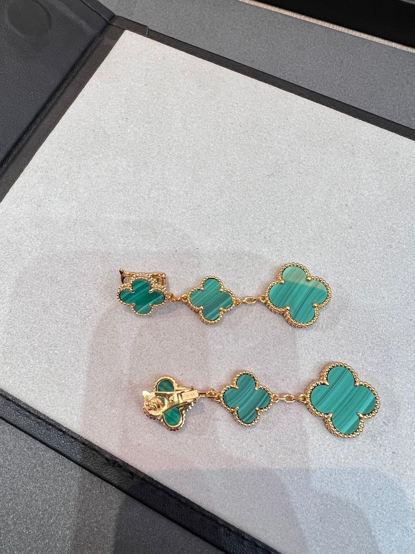 Mysitc CLOVER MALACHITE 3 MOTIFS GOLD