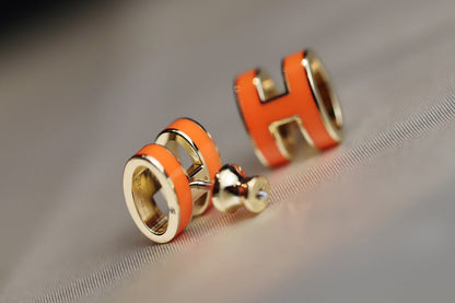 Mystic MINI POP H EARRINGS ORANGE