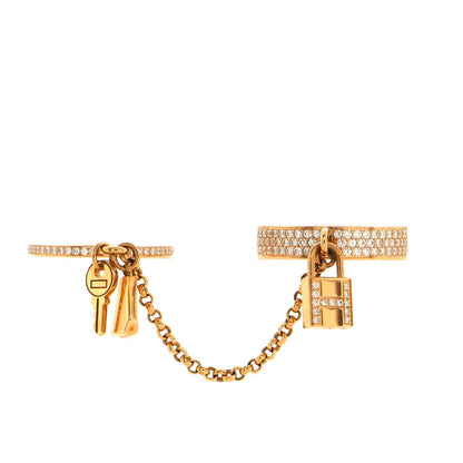 Mysitc HM KELLY CLOCHETTE DOUBLE RING IN  WITH DIAMONDS