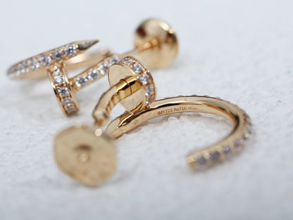 Mysitc JUSTE EARRINGS 12.75MM PINK GOLD DIAMOND