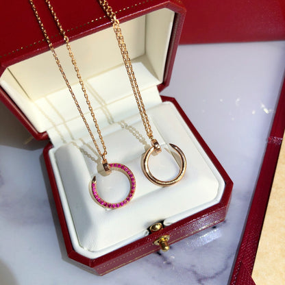 Mysitc JUSTE NECKLACE GOLD RED DIAMONDS