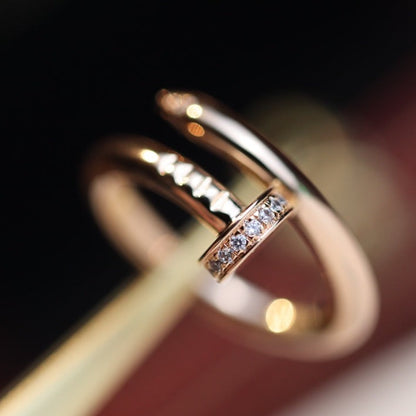 Mysitc JUSTE RING 2.65MM PINK GOLD DIAMOND