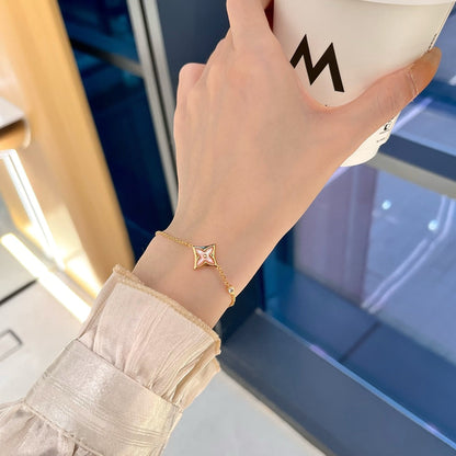 Mysitc STAR 1 DIAMOND PINK GOLD BRACELET