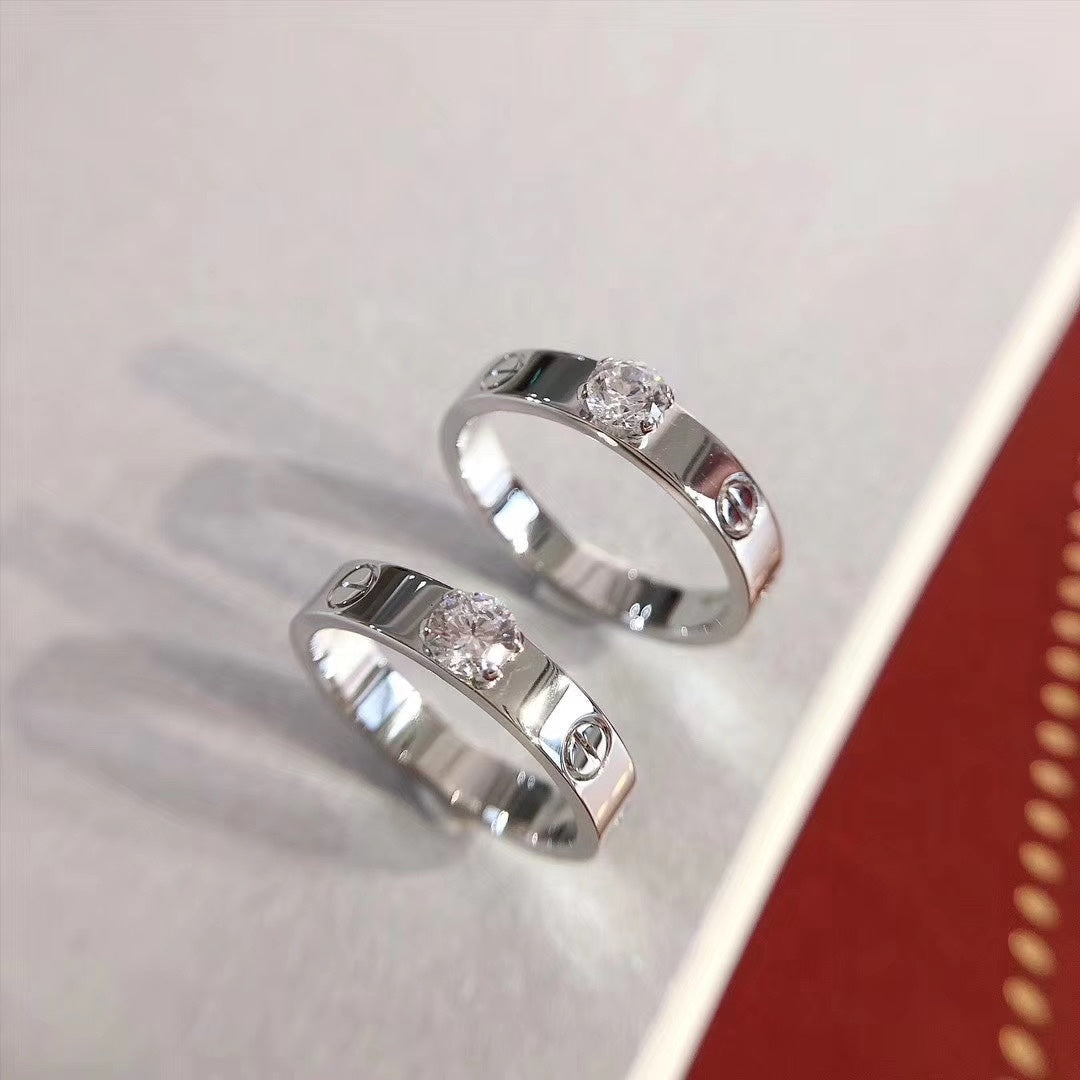 Mysitc LOVE RING 3.6MM 1 BIG DIAMOND