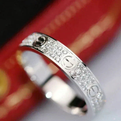 Mysitc LOVE RING 3.6MM DIAMOND PAVED