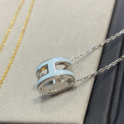 Mysitc POP H LIGHT BLUE NECKLACE