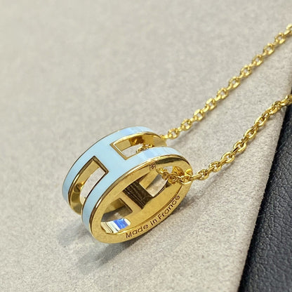 Mysitc POP H LIGHT BLUE NECKLACE
