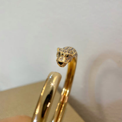 Mysitc PANTHERE GOLD DIAMOND OPEN BRACELET