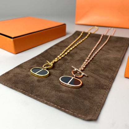 Mysitc CHAINE VERSO BLACK CERAMIC NECKLACE