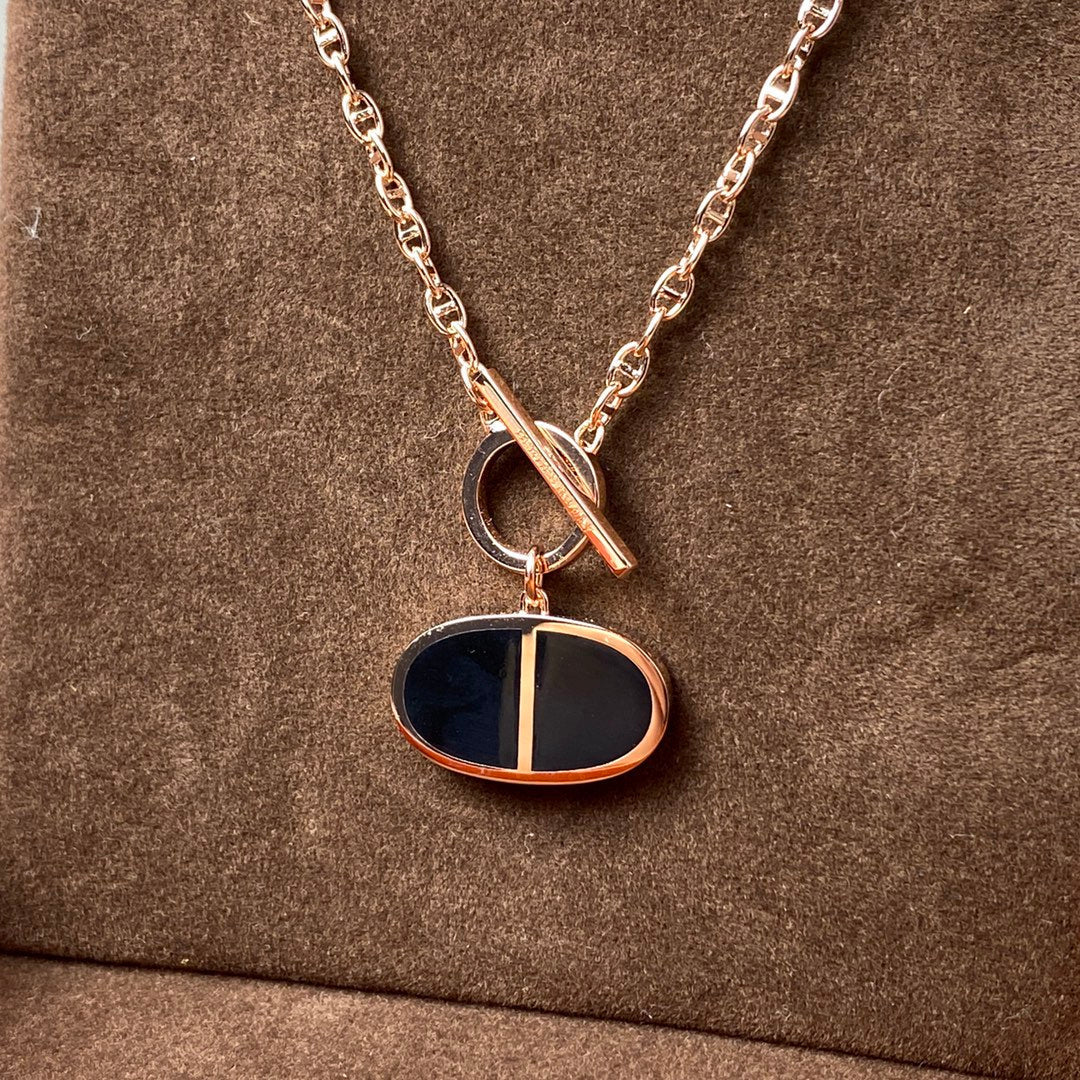 Mysitc CHAINE VERSO BLACK CERAMIC NECKLACE