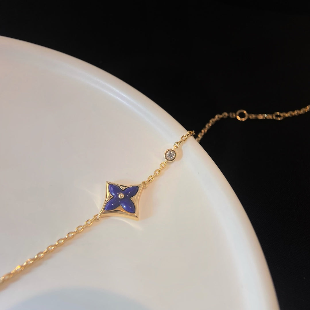 Mysitc COLOR STAR PINK GOLD DIAMOND BRACELET