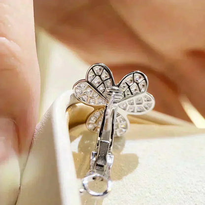 Mystic CLOVER COMOS DIAMOND EARRINGS SILVER