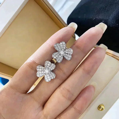 Mystic CLOVER COMOS DIAMOND EARRINGS SILVER